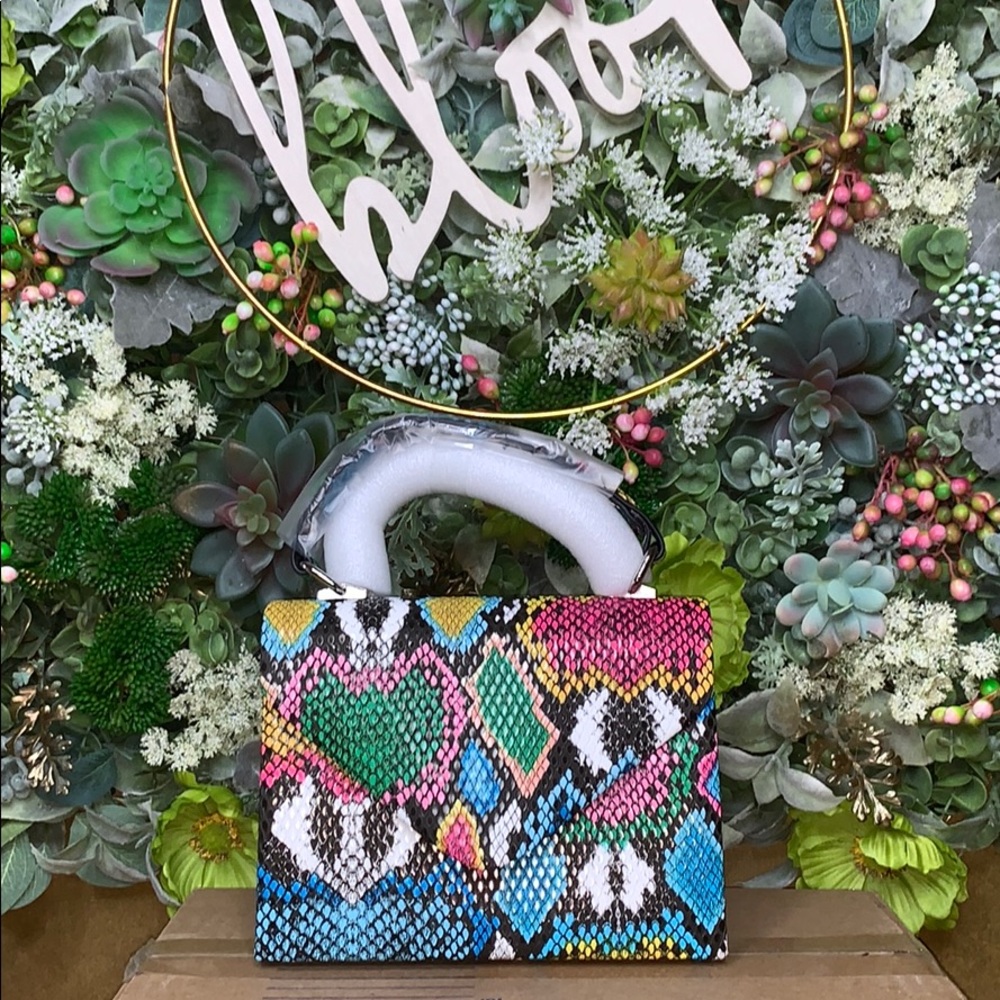 Multi-Color Mini Satchel - Picture 3 of 5